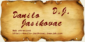 Danilo Jasikovac vizit kartica